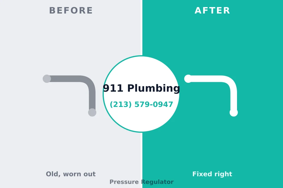 Before and after: plumbing repair Peaceful Valley, WA
